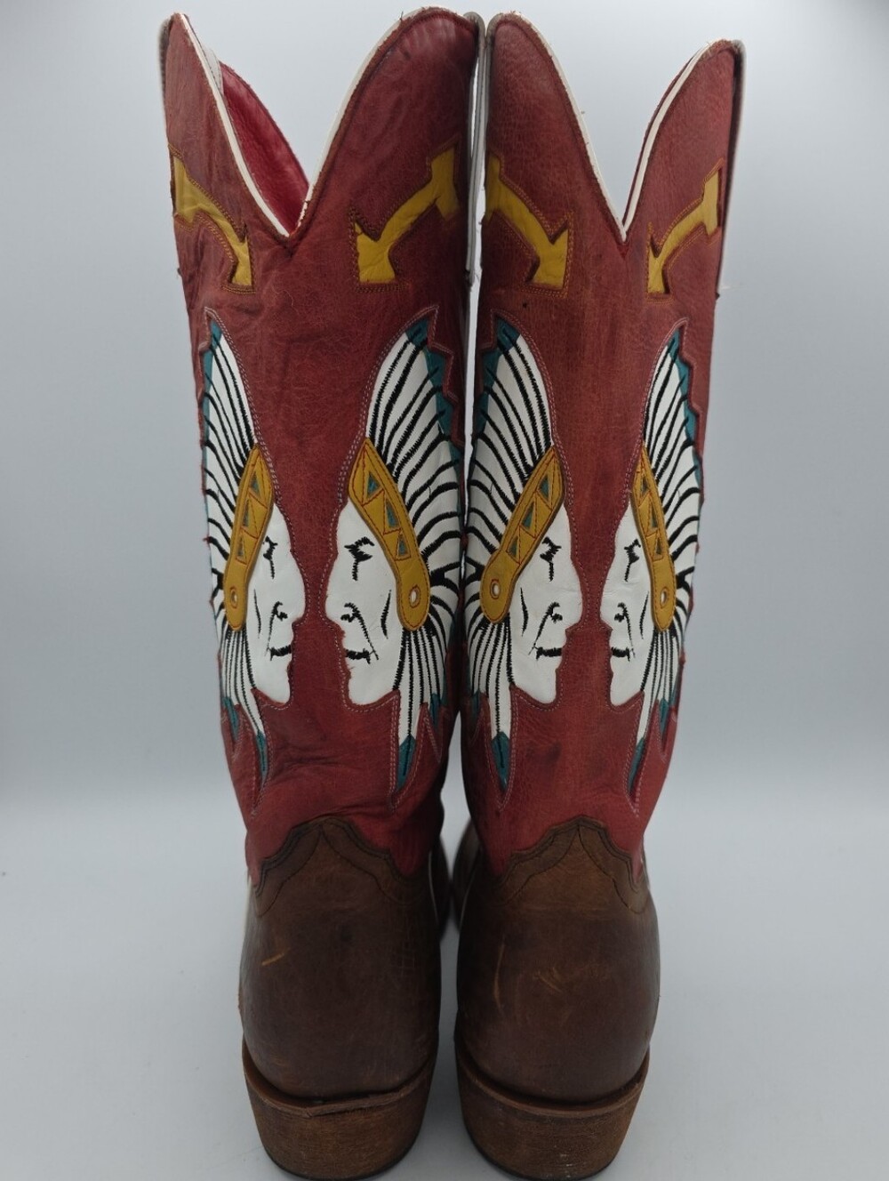 Macie Bean Inlaid Chief Women's Western Boot Style M5202 Size 9M - Picture 4 of 16